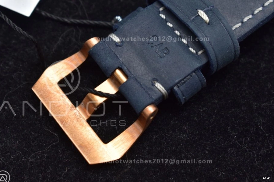 VSF Strap Blue Edition Clone 974 Blue Dial P.900 Bronzo Seasonal 1:1 Best on Calfskin PAM1074 W 0809